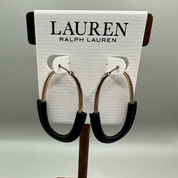 Ralph Lauren Jewelry Ralph Lauren Gold And Black Leather Link